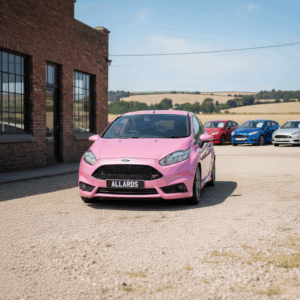 Pink Ford Fiesta